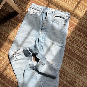 AGOLDE 90s mid rise ripped jeans